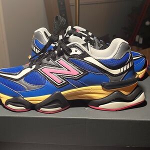 New Balance 9060 "Blue Oasis / Real Pink / Washed Amber"